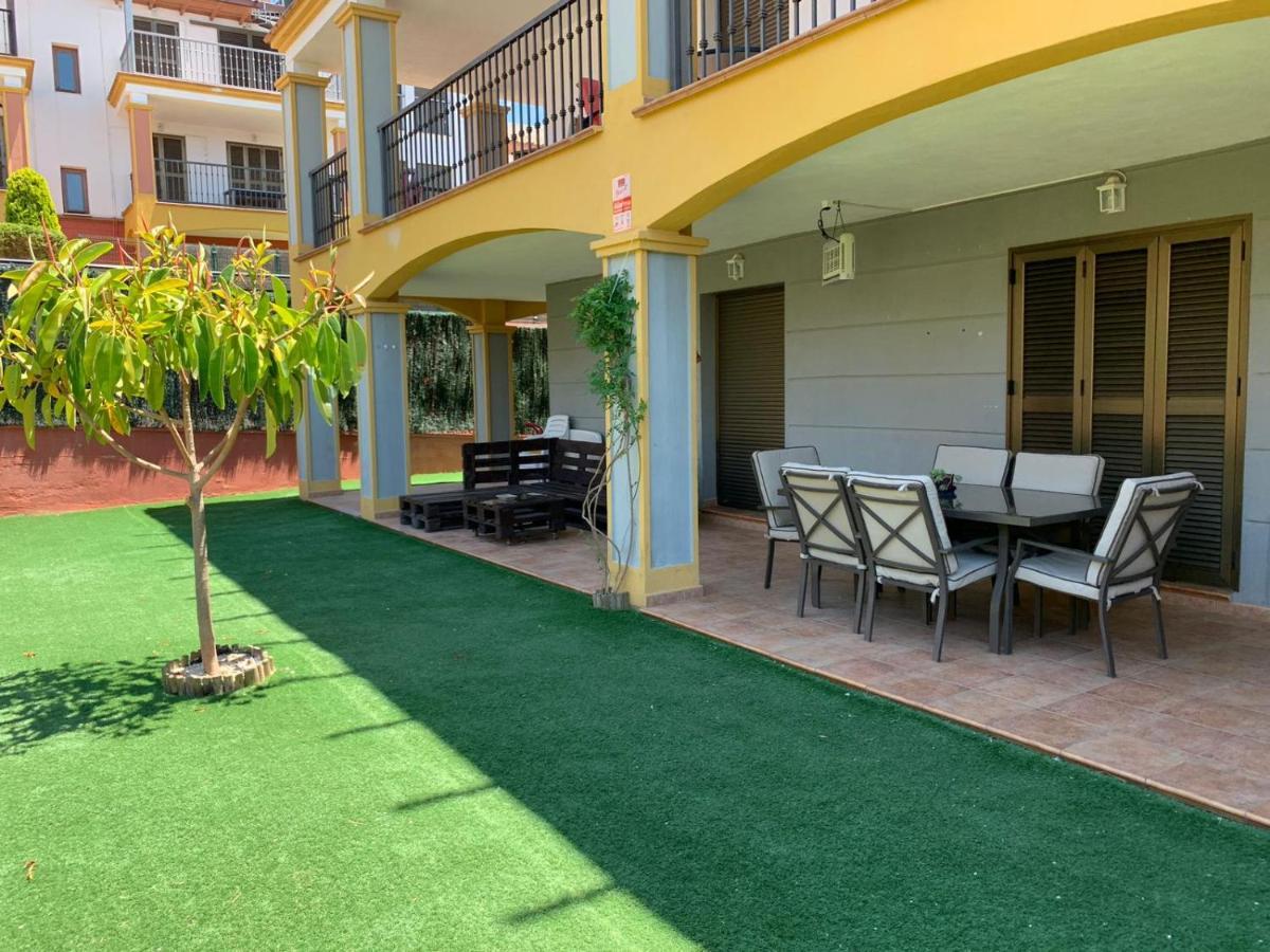Apartamento Con Jardin Privado Y Acceso A Piscina Huelva Exteriör bild